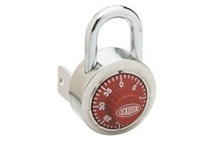 COMBINATION PADLOCK WITH KEY OVERIDE