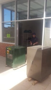 Using a trolley to install a safe South Australia