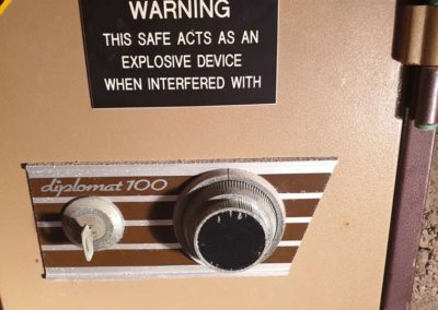 Safe Install - A safe installed in a cave in Coober Pady