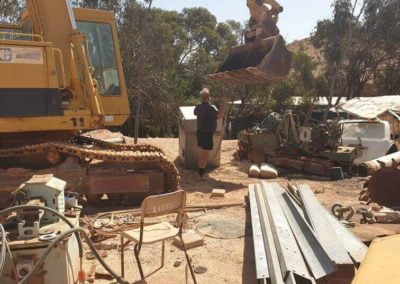 Safe Transport - A safe being transported for installation in a Coober Pady residential property