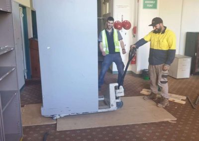 Safe Transport - Our team transporting a safe for installation in a commercial building in Noarlunga